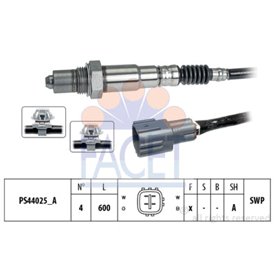 חיישן חמצן FACET לטויוטה YARIS 2000-2000 | קדמי