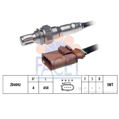חיישן חמצן FACET לסקודה FABIA / סקודה RAPID 2013-2026
