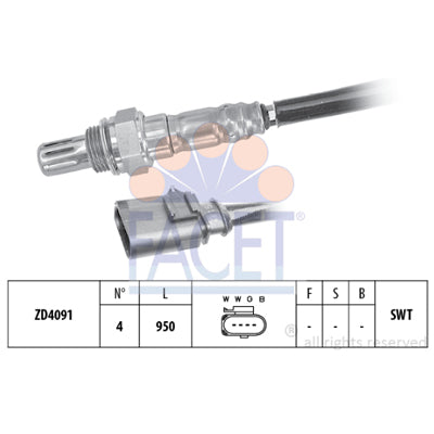 חיישן חמצן FACET לסקודה YETI / פולקסווגן SCIROCCO 2009-2026