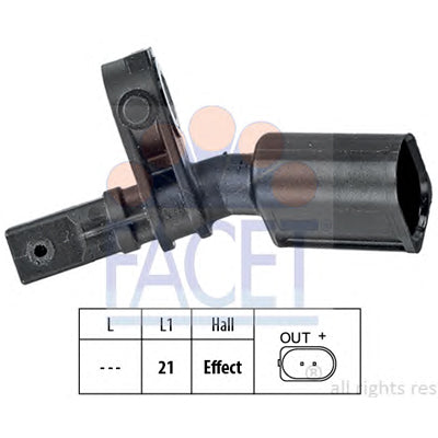 חיישן מהירות קדמי ימני ABS FACET לאאודי A1 / אאודי A3 1999-2026 | 21.0010