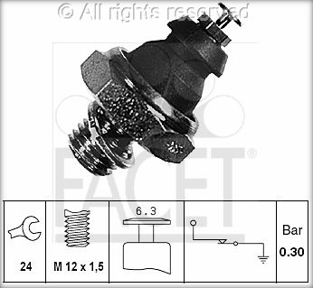מתג לחץ שמן FACET לב.מ.וו 3-SERIES / ב.מ.וו 5-SERIES 1990-2026 | 7.0052