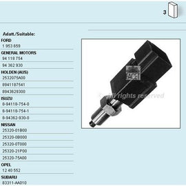 מתג פנס בלם FACET לסובארו IMPREZA / סובארו FORESTER 1997-2026 | 7.1052