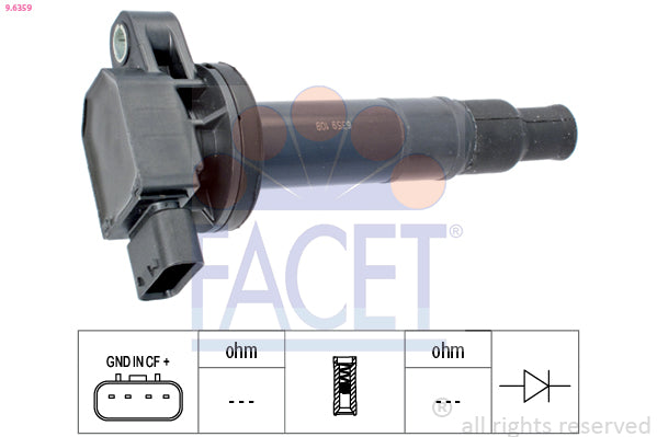 סליל הצתה FACET לטויוטה PRIUS / טויוטה YARIS 1999-2026