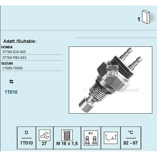 מתג מאוורר FAE להונדה CIVIC 1990-1996 | 37450