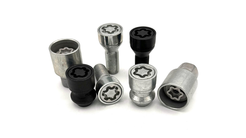 נעילת ג'נטים STARLOCK 382E תוצרת FARAD איטליה — סט 4 בורגי נעילה נגד גניבה + מפתח קודן (1 מפתח)