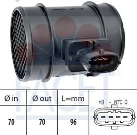 מד זרימת אוויר FACET לפיאט DOBLO 2010-2026 / פיאט PANDA 2010-2026 ועוד 24 דגמים דובלו הרקולס מק