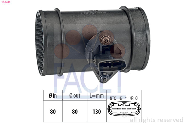 מד זרימת אוויר FACET לפיאט DUCATO 1994-2006 / פיג'ו BOXER 1994-2006 ועוד 21 דגמים דימקס מק"ט 101445