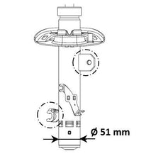 טען תמונה למציג הגלריה, בולם קדמי שמאלי FCS לפיג'ו 2008 2014-2019 P2008 עובי ציר מק"ט FCS333733L