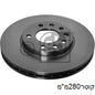 צלחות בלם קדמי FEBI לאופל ASTRA 1998-2005 / אופל ASTRA-H 2004-2010 ועוד 6 דגמים אסטרה 99עד280x45x25 מק