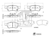 רפידות בלם קדמי FEBI לMG ZS 2018-2020 מק