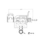 בולם קדמי שמאלי FEBI לסיטרואן BERLINGO 2009-2019 / פיג'ו PARTNER 2008-2015 מק