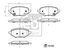 Load image into Gallery viewer, רפידות בלם אחורי FEBI לMG ZS 2019-2026 מק"ט 195086