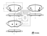רפידות בלם אחורי FEBI לMG ZS 2019-2026 מק