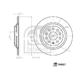 צלחת בלם אחורי FEBI להונגצ'י E-HS9 2022-2022 MG HS 1.5 EHS מק