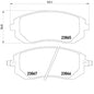 רפידות בלם קדמי HELLA לסובארו FORESTER 1997-2026 / סובארו IMPREZA 1994-2026 ועוד 6 דגמים B4 פורסטר מ2.0L מק