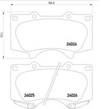 רפידות בלם קדמי HELLA לטויוטה LAND-CRUISER 2002-2026 / טויוטה PRADO 2002-2026 ועוד 6 דגמים לנדקרוזר פג'רו BK מק