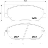 רפידות בלם קדמי HELLA ליונדאי SANTA-FE 2005-2018 / קיה SORENTO 2009-2015 ועוד 2 דגמים סנטה פה סורנטו מק