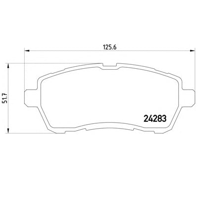 רפידות בלם קדמי HELLA לפורד FIESTA 2008-2018 / פורד FIESTA-VI-VAN 2012-2017 ועוד 5 דגמים M2 סיריו פיאסטה מק"ט 8DB355013211