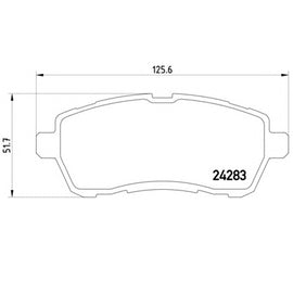 רפידות בלם קדמי HELLA לפורד FIESTA 2008-2018 / פורד FIESTA-VI-VAN 2012-2017 ועוד 5 דגמים M2 סיריו פיאסטה מק