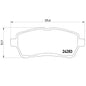 רפידות בלם קדמי HELLA לפורד FIESTA 2008-2018 / פורד FIESTA-VI-VAN 2012-2017 ועוד 5 דגמים M2 סיריו פיאסטה מק
