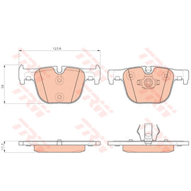 רפידות בלם אחורי HELLA לב.מ.וו 4-SERIES 2013-2021 / ב.מ.וו 3-SERIES 2011-2019 ועוד 5 דגמים BMW4 מBMW3 מק
