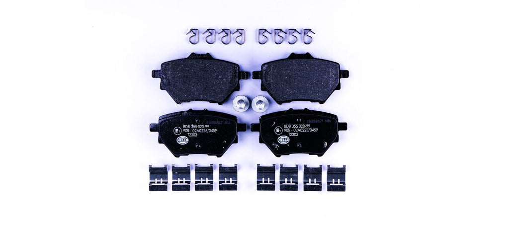 רפידות בלם אחורי HELLA לפיג'ו 308 2013-2021 / פיג'ו 3008 2016-2026 ועוד 24 דגמים P3008 דגם בוש מק"ט 8DB355020991