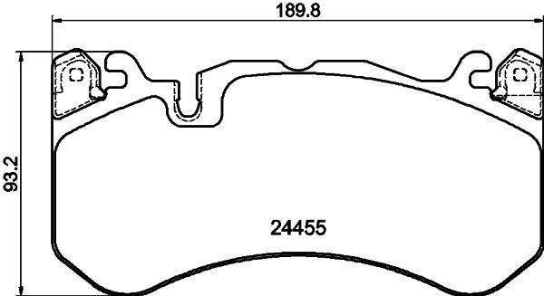 רפידות בלם קדמי HELLA לאאודי A6 2008-2018 / אאודי A6-C7-AVANT 2013-2018 ועוד 2 דגמים דגם RS קוואטרו מק"ט 8DB355025011