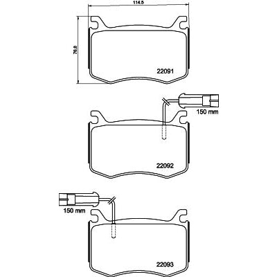 רפידות בלם קדמי HELLA לאלפא רומיאו GIULIA 2015-2026 ג'וליה 2.0-2.2 מק"ט 8DB355039051