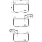 רפידות בלם קדמי HELLA לאלפא רומיאו GIULIA 2015-2026 ג'וליה 2.0-2.2 מק