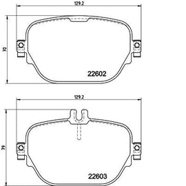 רפידות בלם אחורי HELLA למרצדס E-CLASS 2016-2026 / מרצדס GLC 2017-2023 ועוד 4 דגמים W213 X253 מק