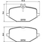 רפידות בלם אחורי HELLA למרצדס GLE 2018-2026 / מרצדס G-CLASS 2018-2026 ועוד דגם אחד מק