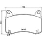 רפידות בלם קדמי HELLA לטסלה MODEL-3 2019-2026 / טסלה MODEL-Y 2021-2025 מודל מק