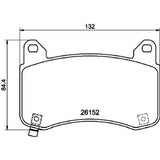 רפידות בלם קדמי HELLA לטסלה MODEL-3 2019-2026 / טסלה MODEL-Y 2021-2025 מודל מק