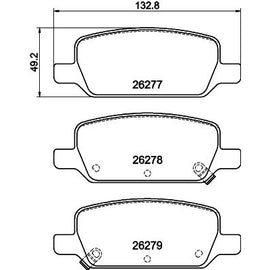 רפידות בלם אחורי HELLA לטסלה MODEL-3 2019-2026 / טסלה MODEL-Y 2021-2025 מודל מודל מק
