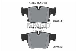 רפידות בלם אחורי HELLA לב.מ.וו 7 2022-2022 BMW5 ק345 מ