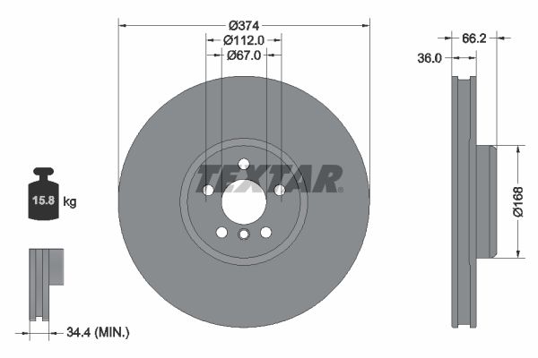 צלחת בלם קדמי שמאלי HELLA לב.מ.וו X6 2021-2023 / ב.מ.וו 7 2015-2021 ועוד 6 דגמים BMW2 קL מק"ט HEL8DD35513538