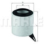 מסנן אוויר MAHLE לב.מ.וו 1-SERIES 2004-2013 / ב.מ.וו 3-SERIES 2004-2013 ועוד 2 דגמים E90 BMW3 מק