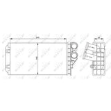 רדיאטור חימום NRF לסיטרואן C4 2004-2011 / סיטרואן C4-PICASSO 2006-2013 ועוד דגם אחד יח' P307 פיקסו מק