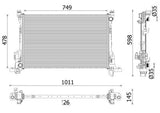 מצנן לאופל VIVARO 2020-2026 / רנו TRAFIC 2020-2026 טראפיק/ ויוארו מק