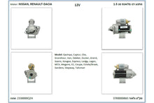 Load image into Gallery viewer, מתנע PSH לרנו KANGOO 2007-2019 / רנו MEGANE 2007-2019 ועוד 7 דגמים פלואנס מנ 1.5 מק"ט STR0000860