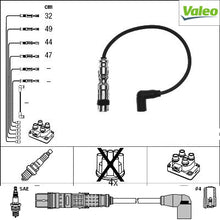 Load image into Gallery viewer, סט חוטי הצתה VALEO לסקודה OCTAVIA 2009-2013 / פולקסווגן JETTA 2010-2017 ועוד 10 דגמים VAG 1.2TSI מק"ט VAL346684