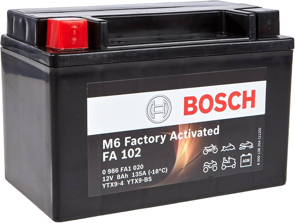 מצבר אופנוע 8AH\12V 135A AGM *