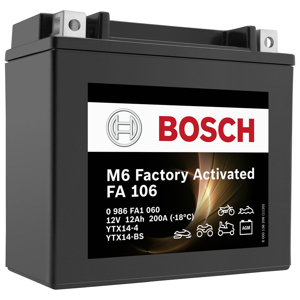 מצבר אופנוע 12AH\12V 200A AGM*   4-YTX14