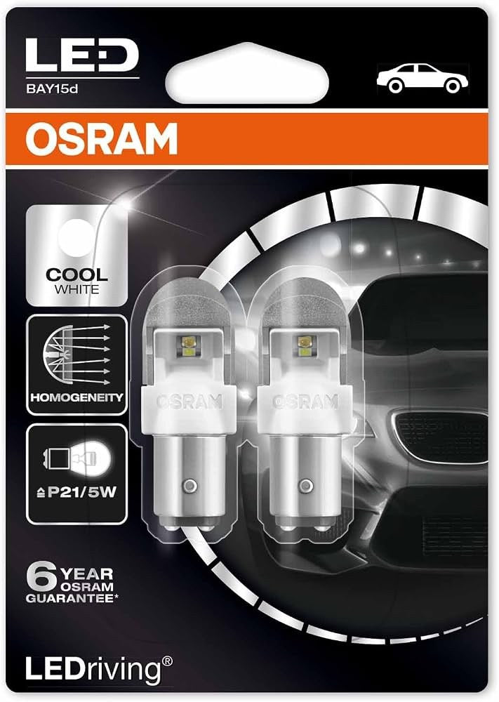 זוג נורות PREMIUM LED 2 מגעים בלם/חניה 1557CW-02B