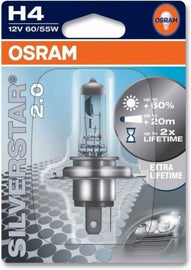 נורה 12V/H4 %60+SIVERSTAR בליסטר )תליה( 64193SV2-01B