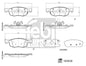 צלחות בלם FEBI לטויוטה AYGO / טויוטה YARIS 2020-2026