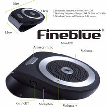 טען תמונה למציג הגלריה, דיבורית בלוטוס לרכב FINEBLUE מקורי בטכנולוגית WIFI עמיד במים תומך סירי SIRI דגם T821