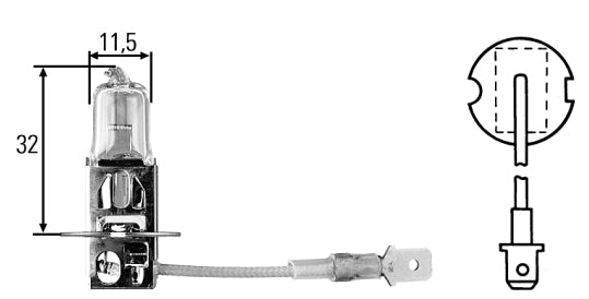 נורה H3 AMERICAN EAGLE 55W/80-88V מק"ט AE453-80V
