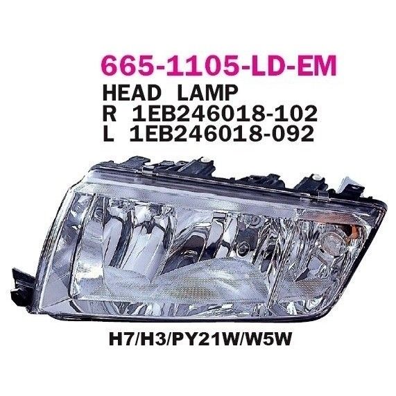 פנס ראשי שמאלי DEPO לסקודה FABIA 2008-2008 01>07 מק"ט DEP6651105EL