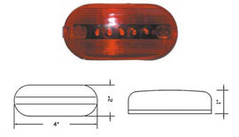 סט פנס רוחב משא' לדים 24V אדום